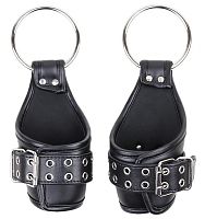 Черные БДСМ фиксаторы на запястья