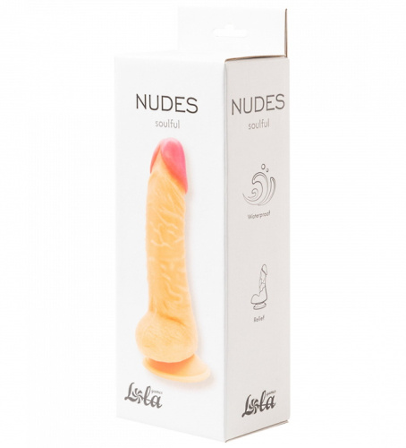 Фаллоимитатор с ярко выраженной головкой Nudes Soulful 18 см фото 3