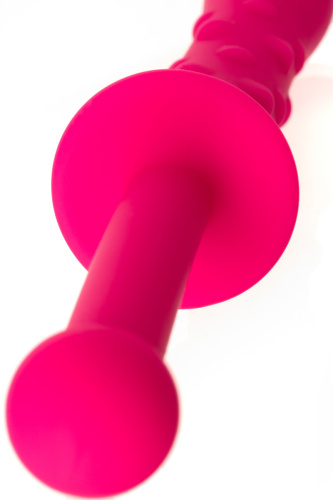 Двусторонний фаллоимитатор с массажными точками из медицинского силикона фото 6