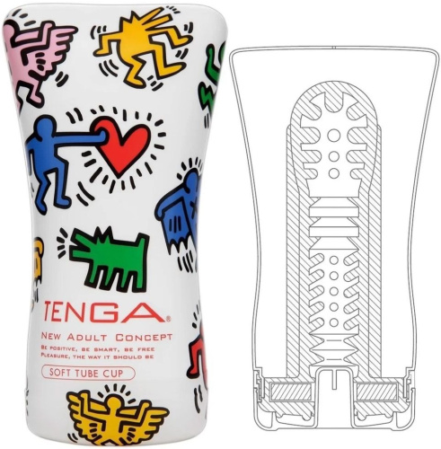 Мастурбатор Tenga Keith Haring Soft Case Cup фото 2