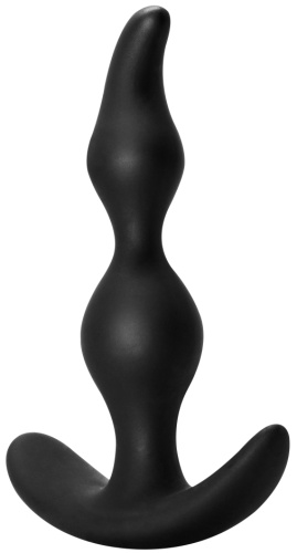Анальный стимулятор Bent Anal Plug Black фото 3