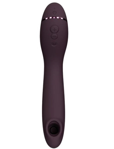 Вакуумный стимулятор точки G с вибрацией Womanizer OG бордовый фото 4