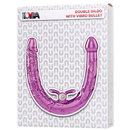 Двусторонний фаллоимитатор с вибропулей Toyfa Double Dildo фото 10