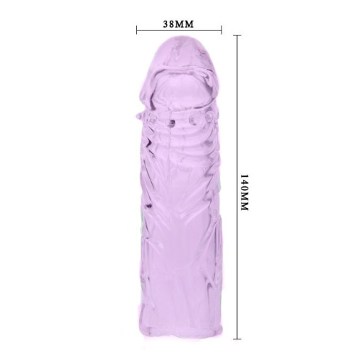 Насадка на пенис розовая Penis Sleeve фото 4