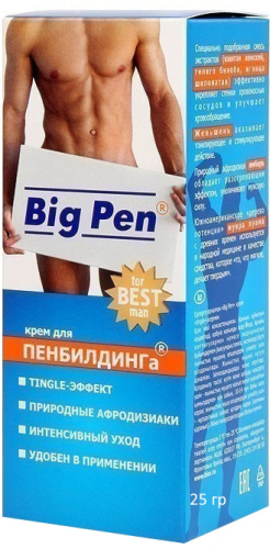 Крем для пенбилдинга Биоритм Big Pen 25 гр фото 3
