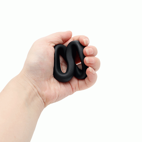 Двойное эрекционное кольцо восьмеркой x-men черное фото 3