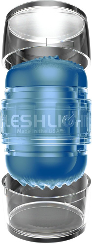 Двусторонний мастурбатор Fleshlight Quickshot Alien синий фото 9
