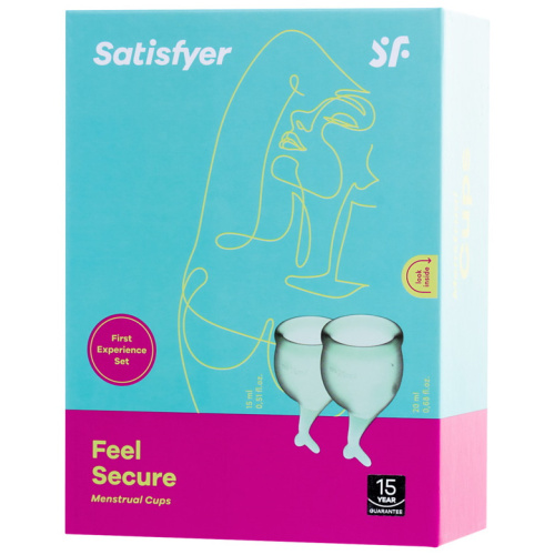 Набор менструальных чаш Satisfyer Feel Secure, зеленый фото 9