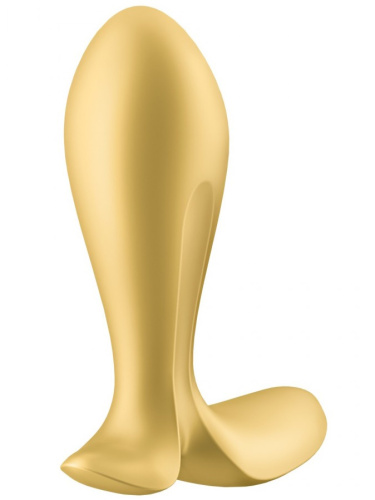 Анальная смарт-втулка с вибрацией и стимулятором промежности Satisfyer Intensity Plug Yellow фото 4