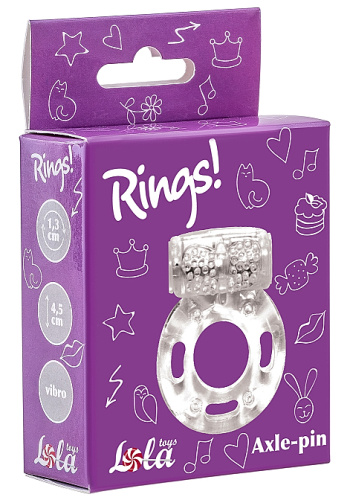 Эрекционное виброкольцо Rings Axle-Pin White фото 4