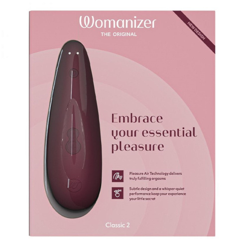 Бесконтактный клиторальный стимулятор Womanizer Classic 2 бордовый фото 10
