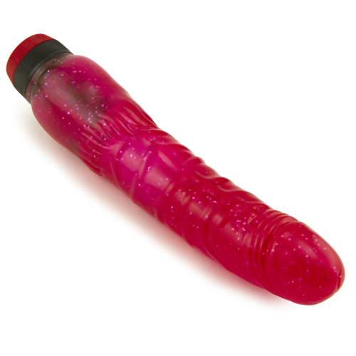 Вибратор с блестками Curved Hot Pinks 8 25in фото 6