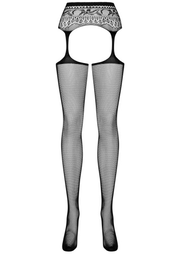 Чулки в сеточку с широким поясом S/L фото 3