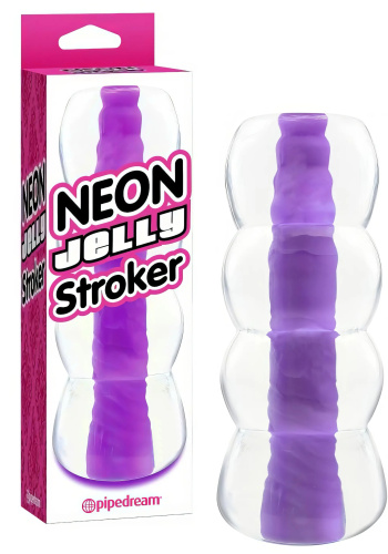 Фиолетовый мастурбатор Pipedream Neon Jelly Strokers