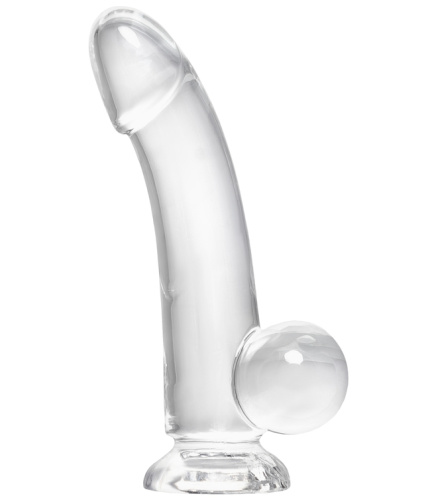 Реалистичный фаллоимитатор Toyfa Cryst 15 см прозрачный фото 4