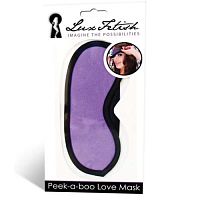 Маска фиолетовая на глаза Peek-A-Boo Love Mask