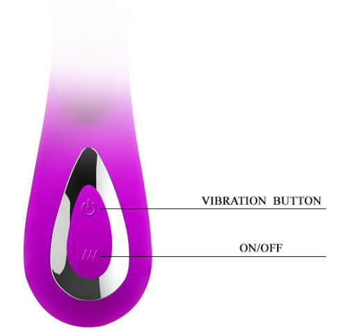 Перезаряжаемый вибратор с клиторальной стимуляцией Pretty Love Honey фото 7