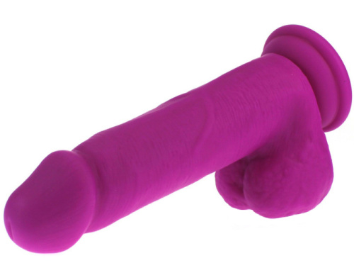 Классический фаллоимитатор фиолетового цвета X-Men 18 см фото 7