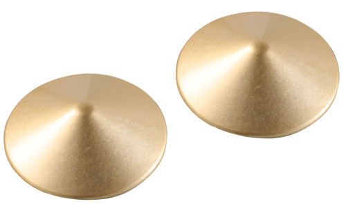 Золотые металлические круглые пэстисы фото 2