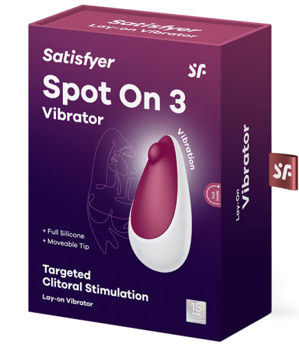 Клиторальный вибромассажер с толчковым стимулятором Satisfyer Spot On 3 красный фото 6