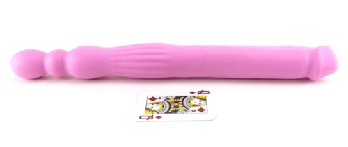 Розовый двухголовый стимулятор Play Things фото 2