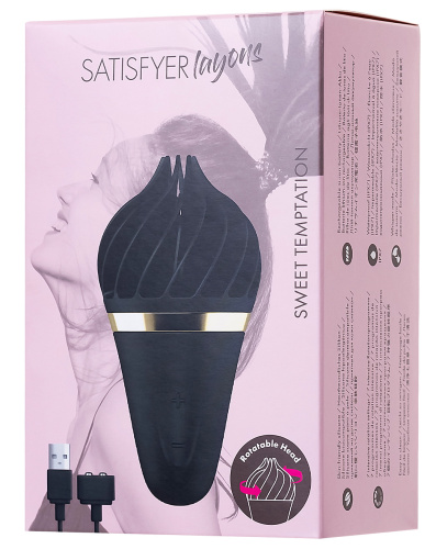 Вращающийся стимулятор Satisfyer Sweet Treat черный фото 9