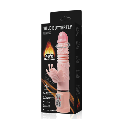 Вибратор Wild Butterfly с подогревом и поступательными движениями фото 8