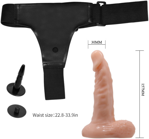 Страпон на штырьке с мошонкой 16 см фото 7