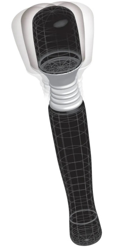 Черный вибромассажер Wanachi фото 2