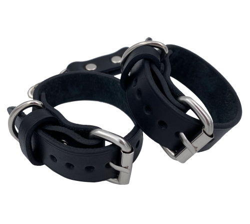 Классические наручники из натуральной кожи фото 5