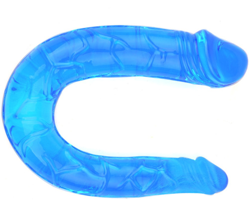 Двухголовый фаллоимитатор Double Dong голубой 30 см фото 4