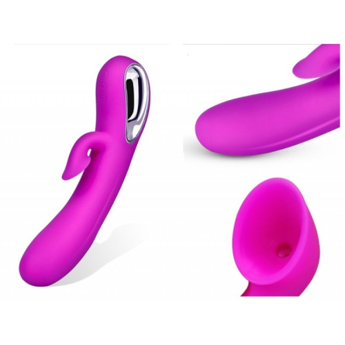 Перезаряжаемый вибратор с эффектом всасывания Romance фото 2