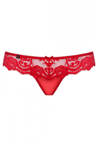 Красные стринги с сердечком на попе Obsessive S/M фото 4