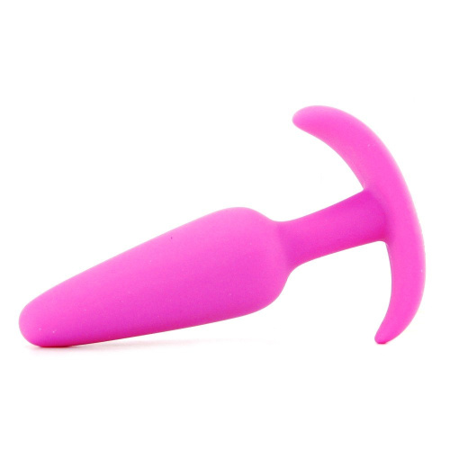 Розовая силиконовая пробка Mood Naughty medium фото 4