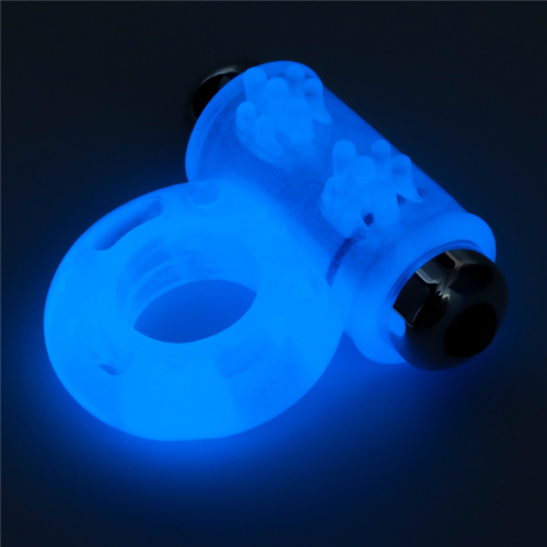 Эрекционное виброкольцо светящееся в темноте Lumino Play Vibrating Penis Ring фото 8