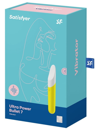 Мини вибратор Satisfyer Ultra Power Bullet 7 желтый фото 7