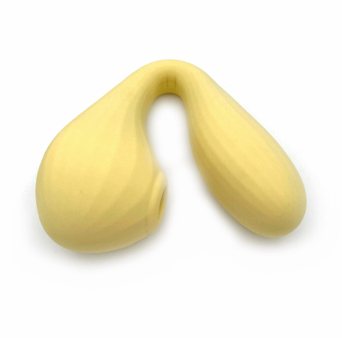 Гибкий вагинально-клиторальный смарт-вибратор Magic Motion Bobi желтый фото 8