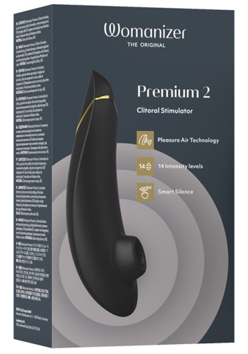 Бесконтактный стимулятор клитора Womanizer Premium 2 Black фото 9