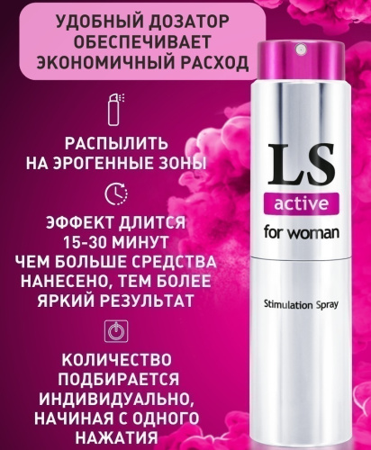 Спрей-стимулятор LoveSpray Active для женщин 18 мл фото 7