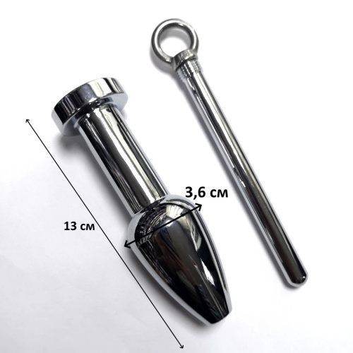 Анальный тоннель-пробка с винтовым замком фото 3