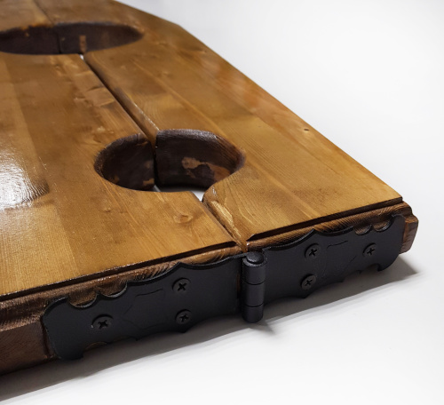 Деревянная колодка с тремя отверстиями фото 2