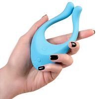 Многофункциональный вибратор для пар Satisfyer Endless Love голубой ДЕФОРМИРОВАННАЯ УПАКОВКА