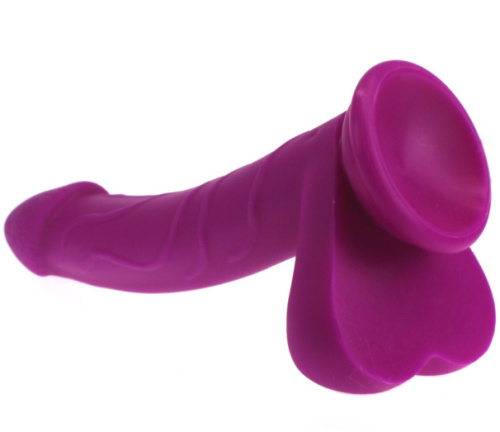 Реалистичный фаллоимитатор фиолетового цвета X-Men 22 см фото 3