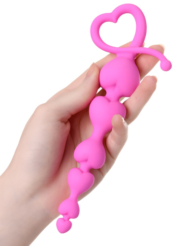 Розовая анальная цепочка ToDo by Toyfa Sweety фото 2