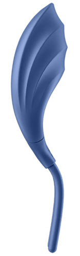 Эрекционное кольцо-лассо с вибрацией Satisfyer Swordsman синего цвета фото 5