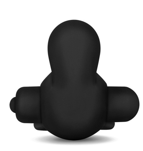 Двойное виброкольцо Power Clit чёрное фото 4