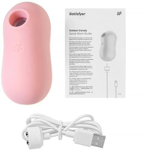 Вакуумно-волновой стимулятор клитора с вибрацией Satisfyer Cotton Candy фото 13