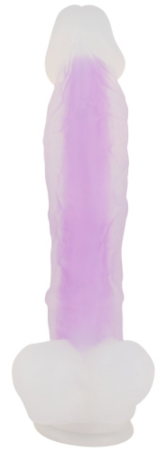 Светящийся в темноте фаллос Glow in the Dark Dildo 27 см фото 6