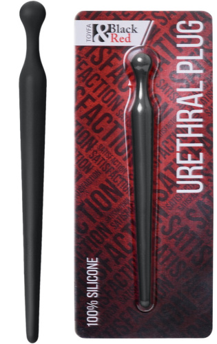 Черный уретральный буж Toyfa 10 см