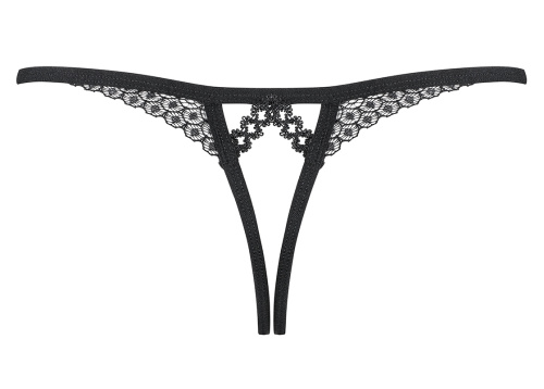 Пикантные черные трусики с доступом L/XL фото 4